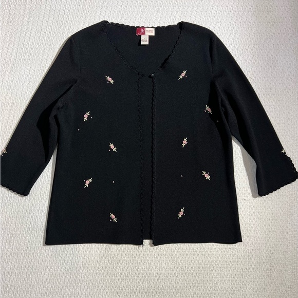 Black cardigan by Jennifer Moore size large - Picture 6 of 8